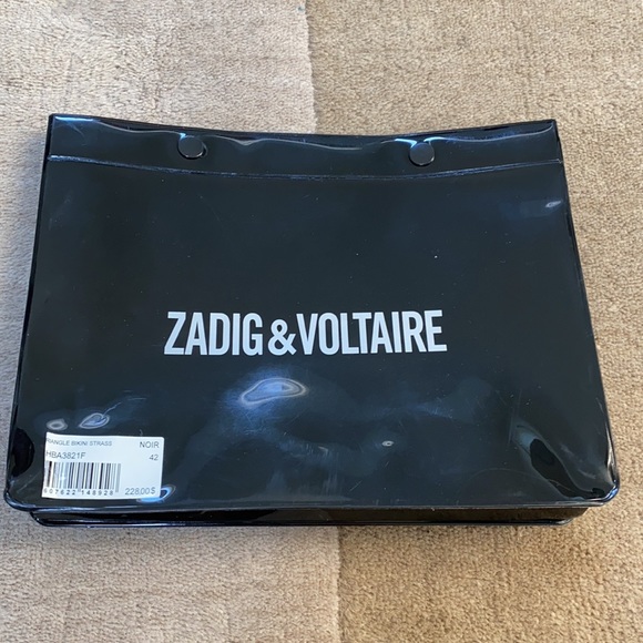 Zadig & Voltaire studded bikini black 42 NWT - Picture 7 of 8